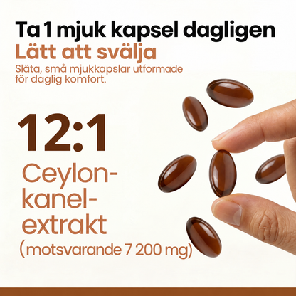 Ceylonkanel Motsvarande 7 200 mg – med MCT-olja för bättre upptag
